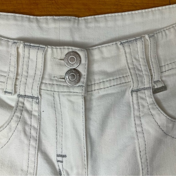 LAURÈL White Straight Leg Jeans - Size 6 (European 36) - Picture 5 of 13